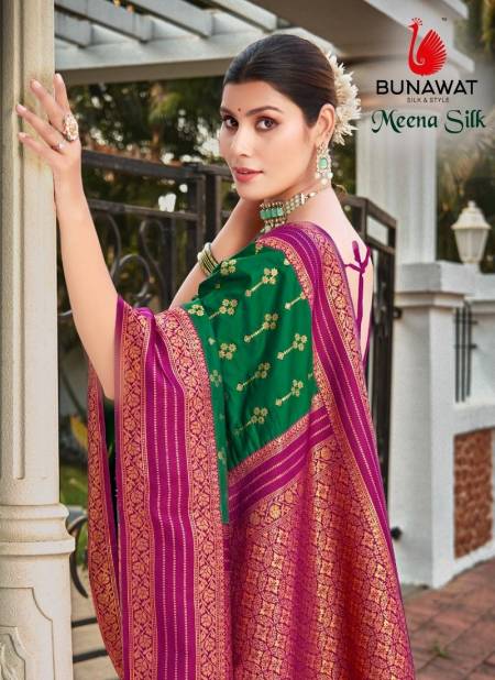 Meena Silk By Bunawat Designer Wedding Wear Saree Wholesale Online